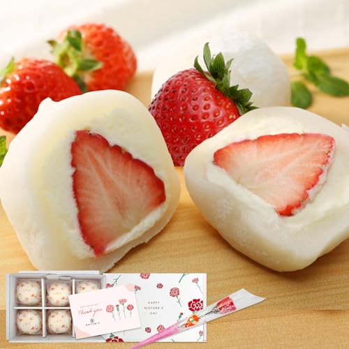 波里 生クリームいちご大福 6個入 ギフト アイス