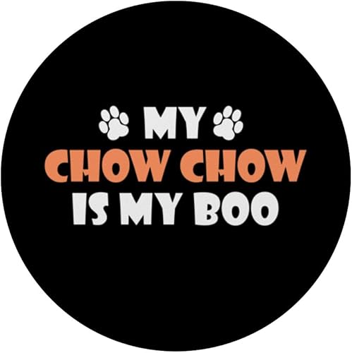 Miniatura 3 de My Chow Chow Is My Boo Halloween Dog Owner PopSockets Standard PopGrip