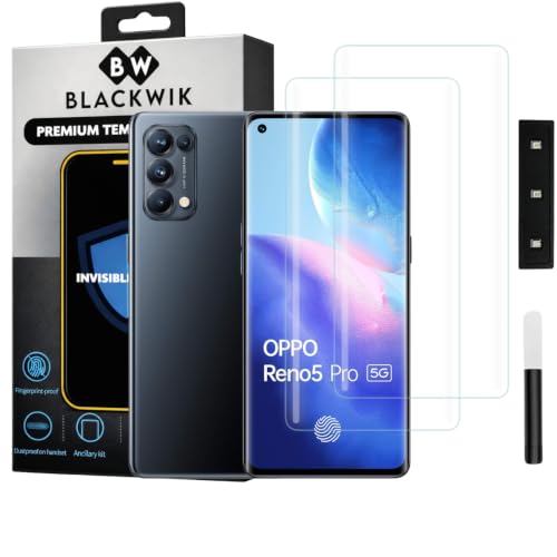 Image of Blackwik UV Curved Tempered Glass for Oppo Reno 5 Pro | 2-Pack