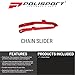 Polisport Motocross Motorcycles (MX) Chain Slider for Polisport Durable TPU Chain Slider for Beta RR 2T/4T (2020-2024) Dirt Bikes - OEM-Style Replacement, High Abrasion & Impact Resistance - Red