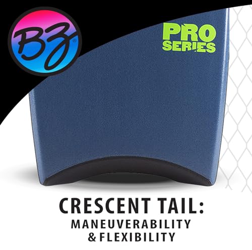 BZ Bodyboards Pro Series 42 Inch (Blue) Zero-G Polypro Core, Surlyn Slick, 8LB H-Cell Deck, Crescent Tail, Graphic Slick, for Men, Women, Kids Durable, Surfing Waves Ocean Summer Fun Beach Water - Thumbnail 7