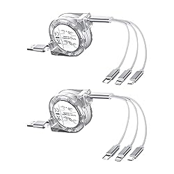 JPINBO Retractable Multi USB Charging Cables – 2pack