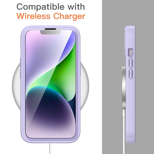Image of JETech Case for iPhone 14, 360 Protection, Light Purple