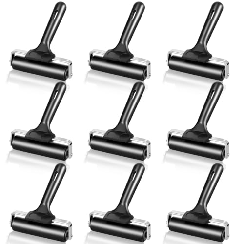DERTE 6 Pack 4 Inch Rubber Brayer Roller