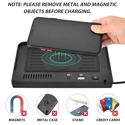 KEWISAUTO Wireless Charger for 2020-2024 Ford Explorer, USB Ports Center Console Charging Panel Fast Phone Charger Pad for Ford Explorer 2020 2021 2022 2023 2024 Accessories by KEWISAUTO - Image 4