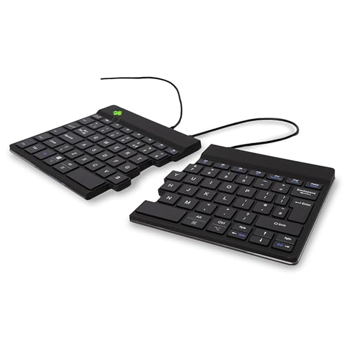 R-Go Tools Tastiera Ergonomica R-Go Split Break V2 Con Software Break, Tastiera Split, Qwerty [uk], Con Cavo, Nero (ergonomic Keyboard R-Go Split Bre