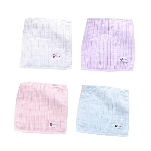 Lingettes de visage absorbantes pour le repas et la toilette des bébés - Lot de 8