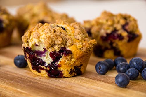 Bakerpan Silicone Muffin Pan, Non Stick Cupcake Tray, Baking Cups, Cupcake Holders, 6 Cups, Purple - Set Of 2 #TOP5