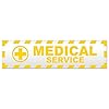 Magnetschild „Medical Service“ – Neon Grün, Magnetisch, Wiederverwendbar Für Auto & Tür