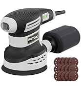 HOYOA Random Orbital Sander for Wood 3.0Amp 5 inch, 6 Variable Speeds, 14000RPM Palm Sander with ...