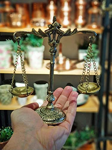 Balanza de Justicia Anatolica de Latón para Escritorio miniatura 3