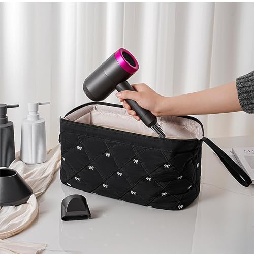 Travel Case Compatible with Dyson Airwrap and Curling Iron, Portable Hair Dryer Carrying Bag Waterproof Storage for Dyson Supersonic Styler Attachments Protection