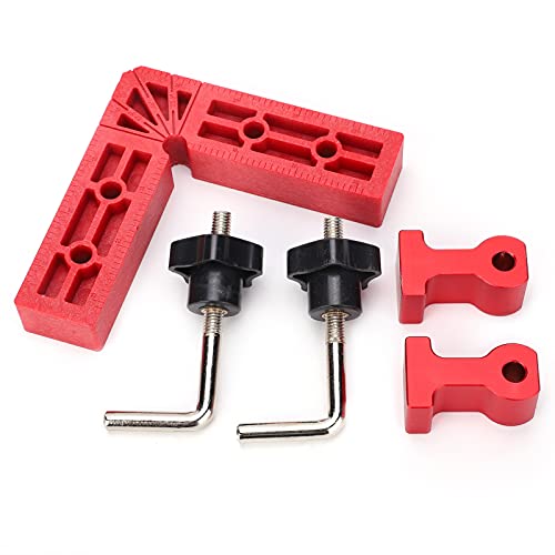 NDNCZDHC Corner Clamp for Woodworking, 90 Degree Corner Clamp, Right Angle Clamp Woodworking Tools 4.7in Square Positioning Wood Clamps