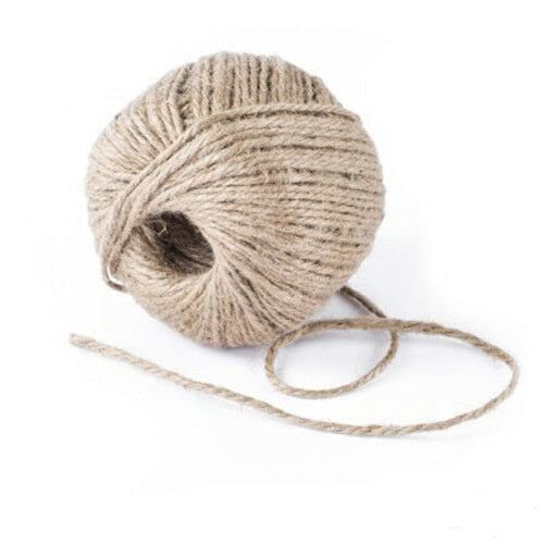 Spago Di Iuta Naturale Marrone - 80 Metri, Diametro 1.5mm, Per Imballaggio E Fai Da Te - Foto 3