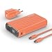 Produktbild Realpower PB-20000 PowerPack PD Ladeset Powerbank mit 22.5W Power, 20.000mAh Kapazität, Nano USB-C Ladegerät, Schnellladekabel,kompatibel mit iPhone ProMax, iPad,SamsungGalaxy,Google Pixel usw, Orange