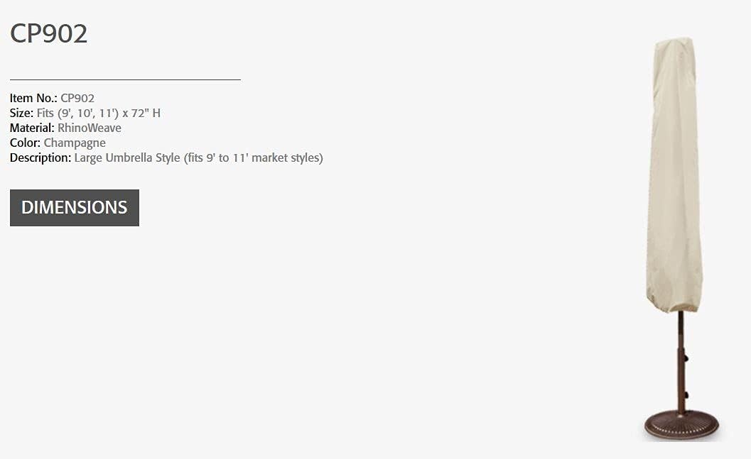 Treasure Garden Cp902 X-Large Umbrella Cover - for Catalina and Other Market Umbrellas 9'-11' in Diameter