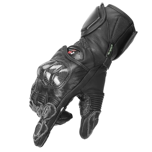 Gants moto homme tactiles KEMIMOTO a paume antiderapante et rembourrage ESA