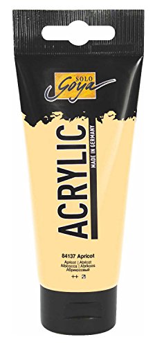 KREUL 84137 - Solo Goya Acrylic, Tubo da 100 ml di Colore Albicocca, Pittura acrilica cremosa e Versatile in qualitĂ da Studio, a Base d'Acqua, ad Asciugatura Rapida e Opaca.