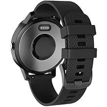 Replacement Silicone Official Strap for Samsung Galaxy Watch4 Classic 46 42mm/Watch 4 44 40mm Sport Band Wristband Bracelet Belt Color Black 1, Size Classic 42mm