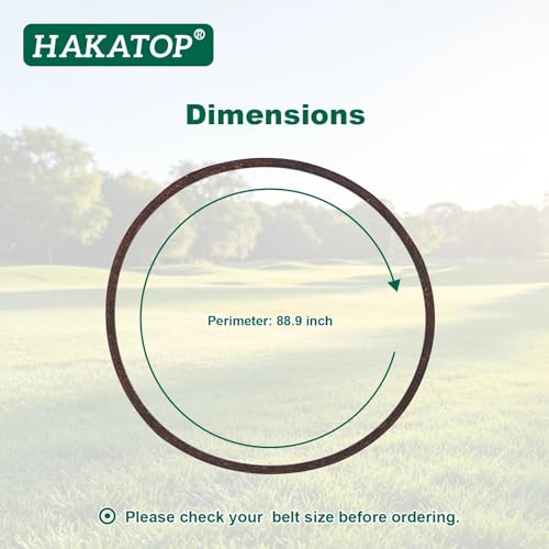 HAKATOP GX20006 Drive Belt 1/2" x 89" for John Deere Lawn Tractor Replaces UC30568, Compatible with D100 L100 LA100 X100 Series by HAKATOP - Used condition - Image 4