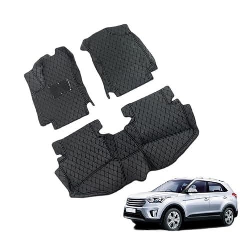 Tapis de sol pour Hyundai Creta haut de gamme en cuir intégral toutes saisons