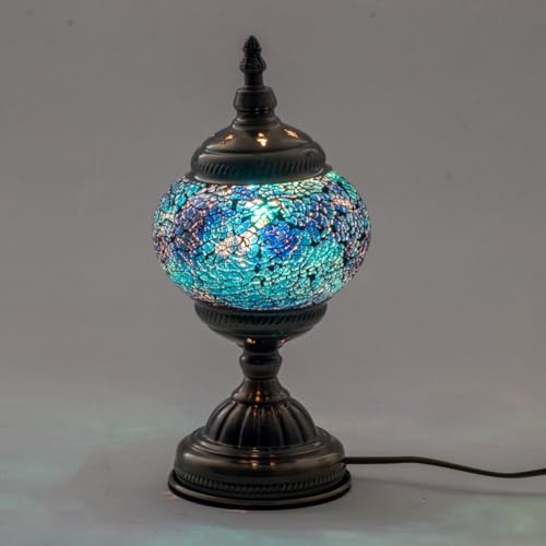 BY SIGRIS Lampe mosaïque style ethnique pour décoration maison et cadeaux artisanaux
