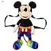 BricoLoco. Mochila de peluche Mickey Mouse con bandera orgullo gay lgtbi Mochila infantil guardería, escolar, piscina, playa. Regalo original.