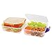 SnapLock by Progressive Lunch Cube To-Go Container - Purple, SNL-1005B Easy-To-Open, Silicone Seal, Snap-Off Lid, Stackable, BPA FREE
