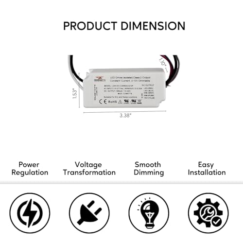 Image of Ironsmith Lighting Products - Constant Current LED Driver Transformer (15-24 Volt | 12 Watt | Dimmable)