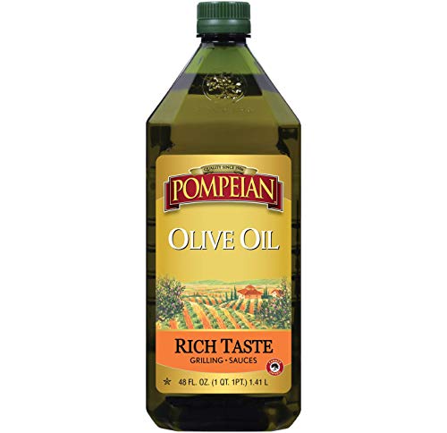 Pompeian Rich Taste Olive Oil, Rich, Full Flavor, Perfect for Grilling & Sauces, Naturally Gluten Free, Non-Allergenic, Non-GMO, 48 FL. OZ.