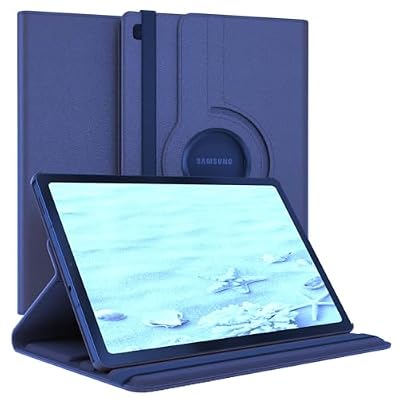 Vultic Rotating Case for Samsung Galaxy Tab A9 Plus 2023 / A11 Plus 2025 (11-inch) A9+/A11+, 360 Degree Stand [Auto Sleep/Wake] Folio PU Leather Smart Tablet Cover (Navy Blue)