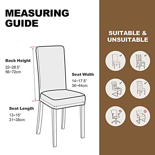 Pacote com 2 capas de cadeira de veludo super macias Argstar para cadeira de jantar, conjunto de 2 p