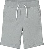 NAME IT Jungen NKMVERMO Long SWE UNB F NOOS Shorts, Grey Melange, 134