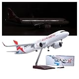 Elementos de diseño realistas: El modelo de avión incorpora tecnología de última generación, con ventanas de vidrio huecas que imitan el diseño de aeronaves reales. También incluye tren de aterrizaje desmontable e iluminación controlada por voz, lo que proporciona diversión y autenticidad tanto for coleccionistas como for aficionados.