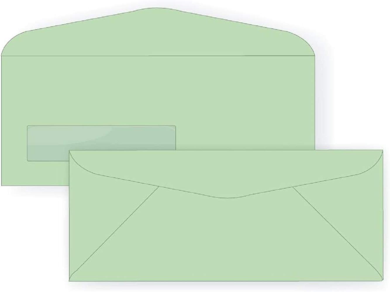 Limited Papers (TM) Regular Mailing And Business Envelopes, Left Hand Window, No. 10 (4.8 x 9.5 Inch), Gummed seal, 24 Pound, Variety of Colors And Quantities. (Blue, 500)
