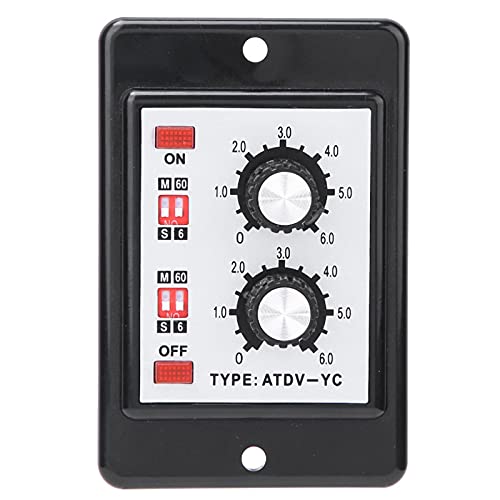 Twin Timer Relay, On Off Knob Control Time Switch Short Period Repeat Cycle Intermittent Timer Interval Timer(DC12V) - Image 2