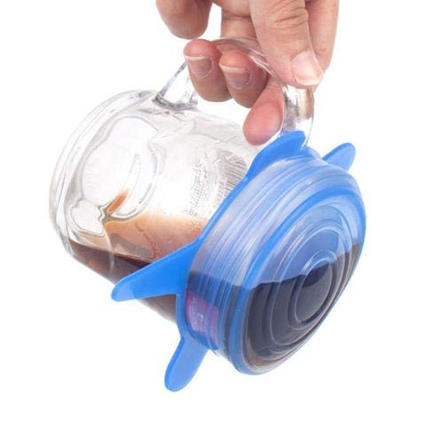 Jogo Tampa de Silicone Elástica 6pçs