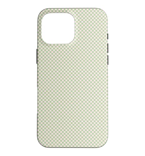 Pastel Pink and Green Mini Checkered Checker Checkerboard �X�}�z�P�[�X iPhone 16 Pro Max �p