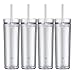 Skinny Acrylic Tumbler Double Wall 16 Oz - Clear