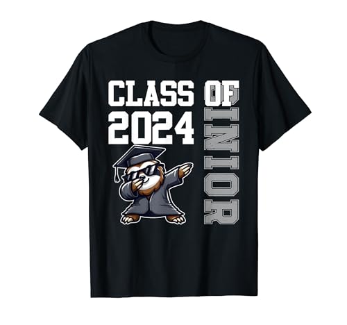 Cute Sloth Dabbing Class of 2024 Senior High School Graduate T-Shirt