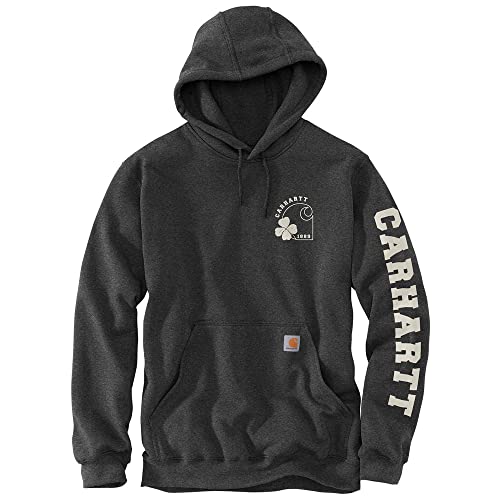Carhartt Herren Loose Fit Midweight Hooded Shamrock Sweatshirt, Carbon...