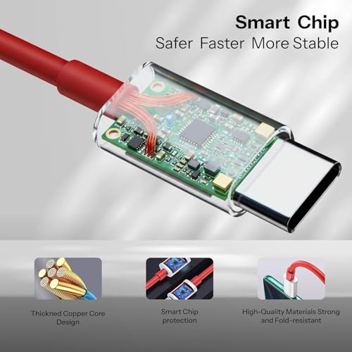 Image of Original One Plus 100W Dash Fast Charging cable 1 Meter USB-A to Type-C