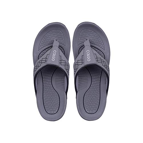 Image of Mens Flip Flops Comfort Sport Thong Sandals for Indoor Outdoor Casual Beach Flip Flops for Men with Arch Support
