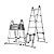Telesladder Aluminumcopingextension Ladder A-Tyheavy Duty Multi Purpose Ladder Standard 337 Lb Max Capacity Marriage/6.2M