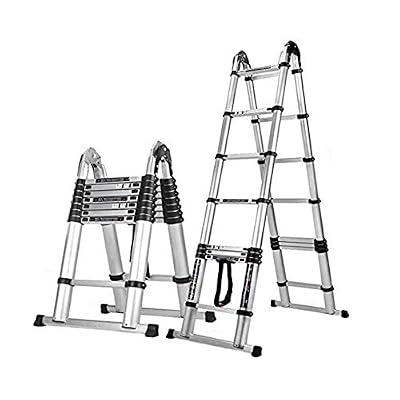 Telesladder Aluminumcopingextension Ladder A-Tyheavy Duty Multi Purpose Ladder Standard 337 Lb Max Capacity Marriage/5.6M