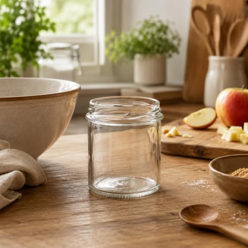 KADAX 50er Set Marmeladengläser 350ml TO82, Einmachgläser Vorratsgläser Mason Jar mit Schraubdeckel, Luftdichte Schraubgläser… – Ansicht 3