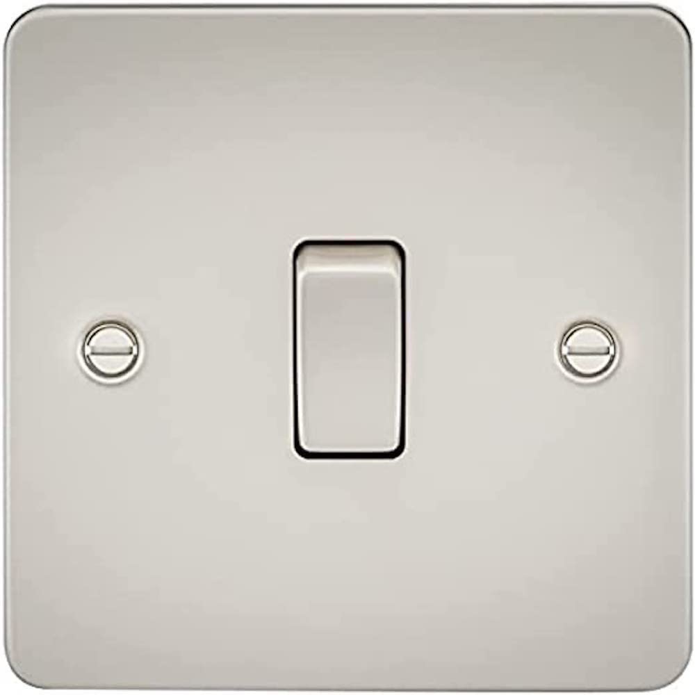Knightsbridge FP8341PL FPAV8341PL Flat Plate 20A 1G Dp Switch-Pearl