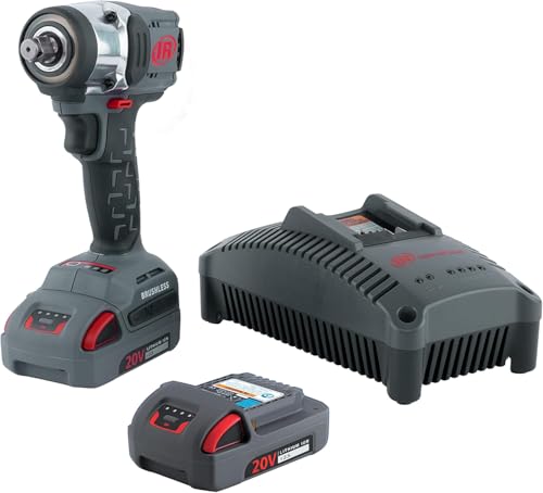 Ingersoll Rand Akku-Schlagschrauber-Satz W3131-K22-EU, Akku-Werkzeug 3/8 mit 20 V, leichtes und kompaktes Schlagschrauber-Werkzeug