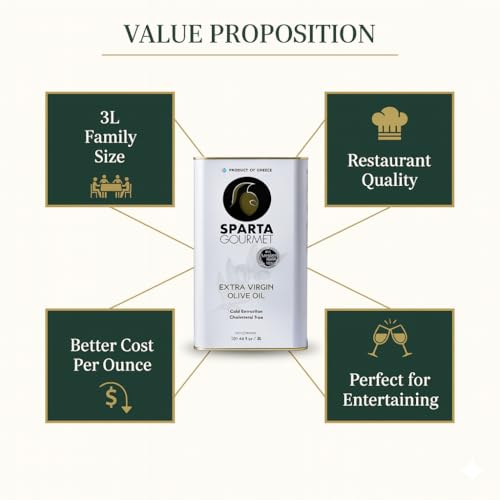 Aceite de Oliva Extra Virgen 3 L Sparta Gourmet miniatura 5