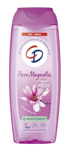 CD Dusche 'Pure Magnolia' | Duschgel mit blumig-frischem Duft | Mit Hydro-Dermal-Komplex | Für empfindliche Haut geeignet | Ohne Mikroplastik & vegan | 300ml